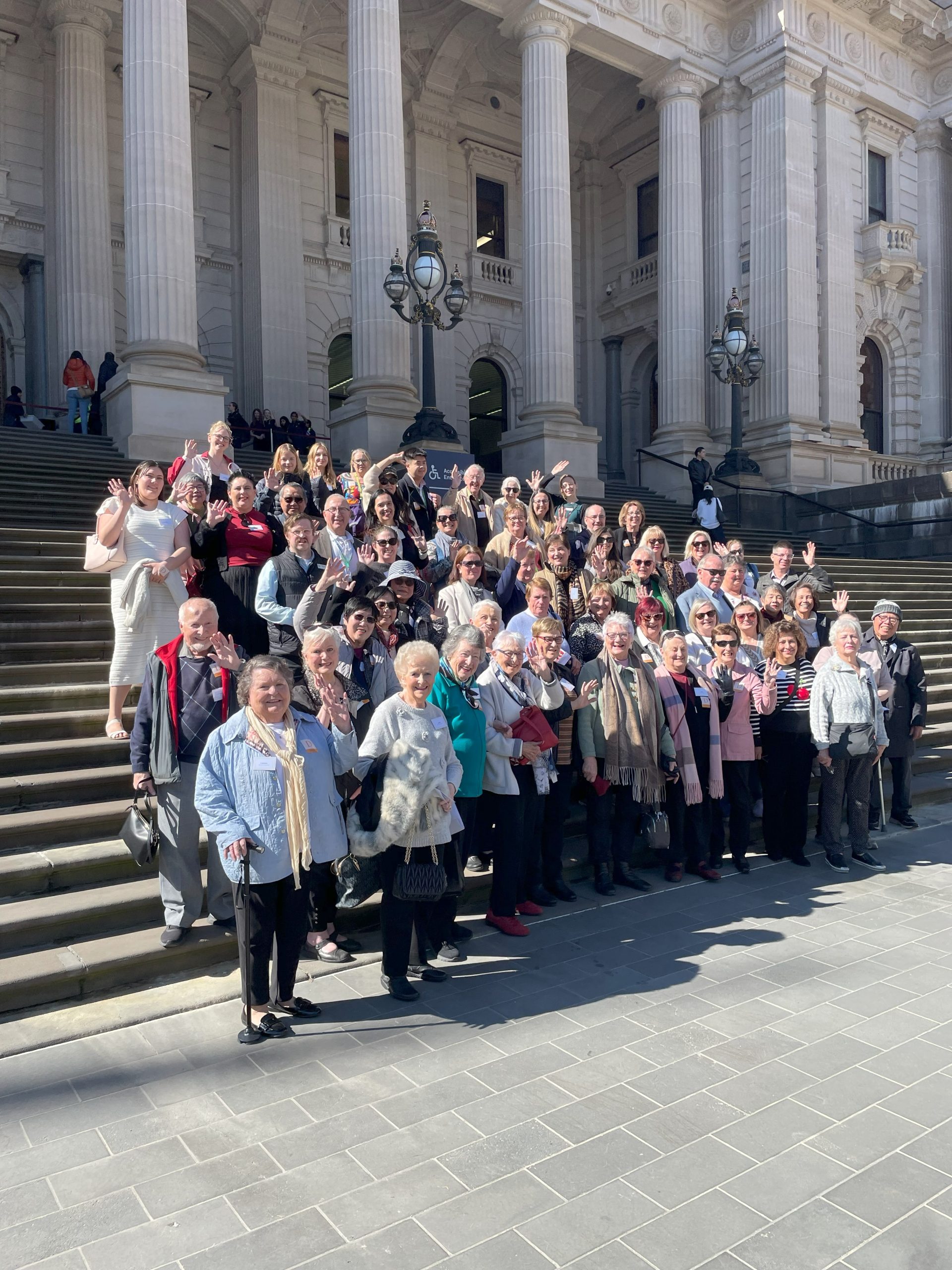 Carers outside Parliament
